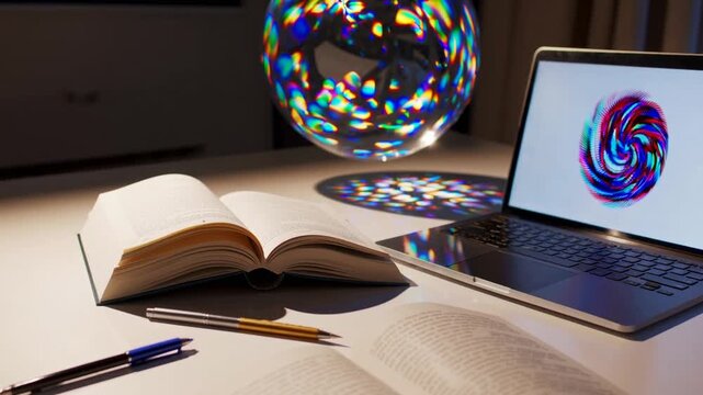 Studying and Knowledge Sharing Concept with Magnifying Glass