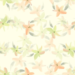 colorful watercolor flower  pattern background