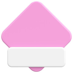 Price tag. Price label. 3D illustration.