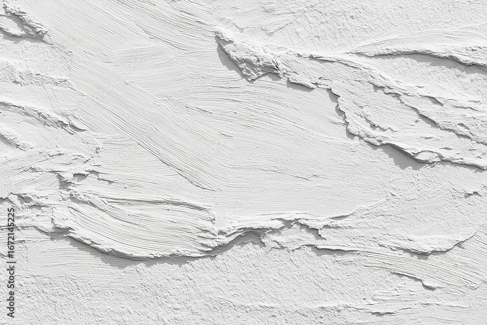 Poster textured white wall with intricate patterns and depth created by layering materials in a contemporar