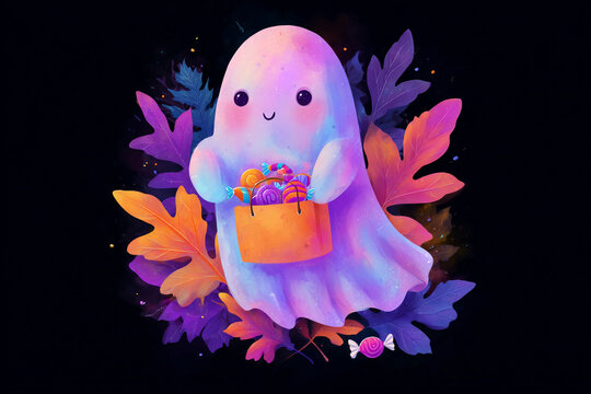 Trick or treat baby ghost Halloween