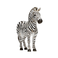 Obraz premium Full shot of a zebra figurine