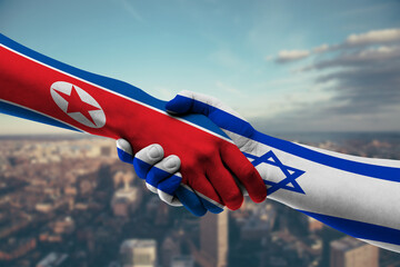Shaking hands Northkorea and_Israel