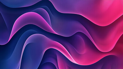 Obraz premium Abstract background with flowing, colorful waves in shades of pink, purple, and blue, creating smooth, vibrant, and dynamic visual effect that evokes energy and creativity