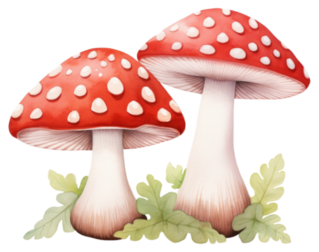 PNG A mushroom cute character agaric fungus plant.