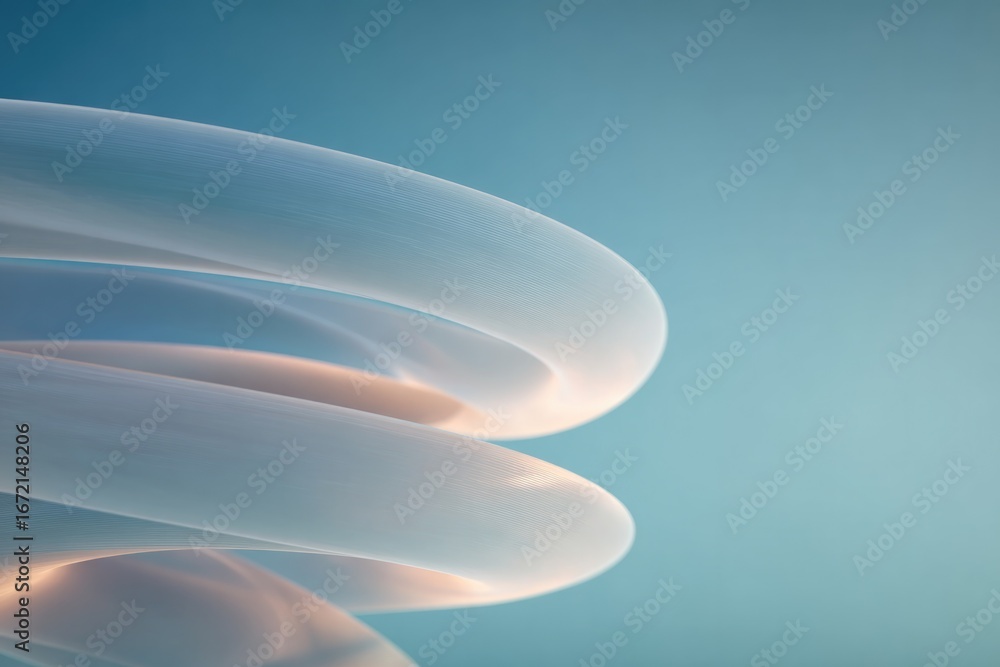 Aufkleber delicate swirls of translucent shapes create an ethereal atmosph