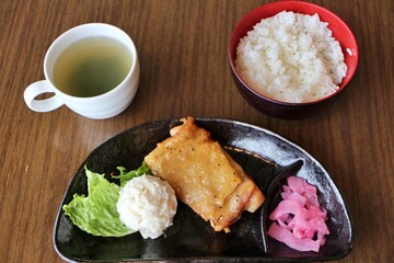 Roast chicken with shio-koji sauce in Tokyo, Japan