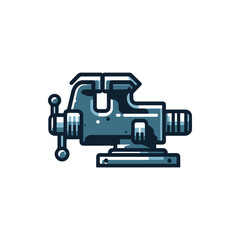 A detailed illustration of a sturdy workshop vise, showcasing its robust design and functionality