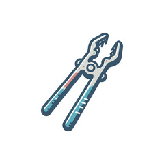 A pair of pliers resting on a clean surface, showcasing their design and functionality