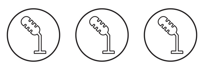 Microphone icon audio recording podcasting symbol, Microphone icon audio recording podcasting symbol eps 10
