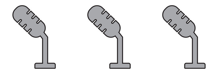 Microphone icon audio recording podcasting symbol, Microphone icon audio recording podcasting symbol eps 10