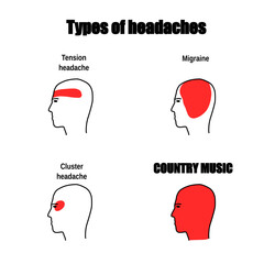 Meme about country music. Humor for social media.