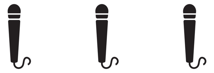 Microphone icon. Karaoke mic web and mobile app icon. retro microphone icon eps 10