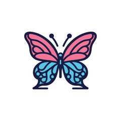 Colorful butterfly illustration with intricate patterns, symbolizing transformation and nature