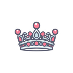 Colorful decorative crown with intricate design and jewels, suitable for celebration themes