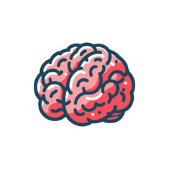 Colorful illustration of a human brain showcasing intricate details, suitable for educational use