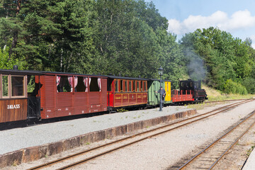 Obraz premium detail of an old train in Sweden