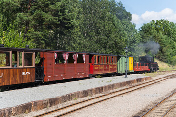 Fototapeta premium detail of an old train in Sweden