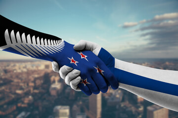 Shaking hands New Zealand and_Finland