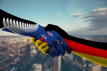 Shaking hands New Zealand and_Germany
