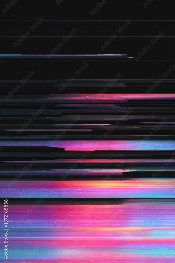 Poster dynamic horizontal lines create vibrant interplay of colors agai