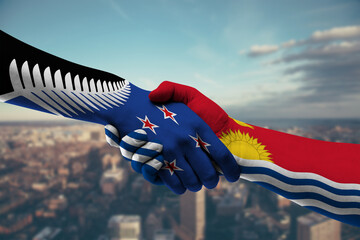 Shaking hands New Zealand and_Kiribati