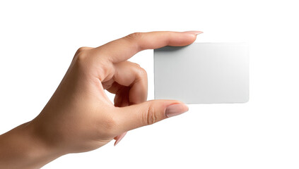 Obraz premium Hand holding blank business card