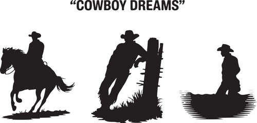 "Cowboy Family Silhouette Vector Set"

"Western Cowboy Family Silhouette Illustration"

"Ranch Cowboy Family Silhouette Graphic Collection"