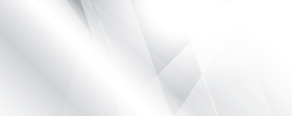 Abstract white and gray color, modern design stripes background with geometric shape. Vector illustration.