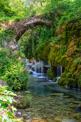 The beautiful Capelli di Venere waterfalls, located near the Cilento town of Casaletto Spartano, Campania, Italy.