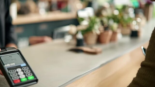 Contactless Payment Mobile Phone QR Code Transaction, 4k video footage