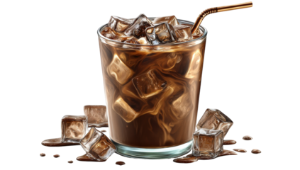 Iced Coffee in a Glass