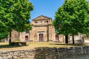 Roscigno Vecchio, old abandoned village in the Province of Salerno, Cilento, Campania, Italy.