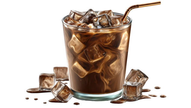 Iced Coffee in a Glass