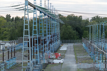 Strom Transformation bei einem Rhein-Kraftwerk