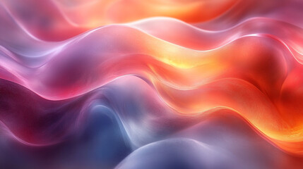 Obraz premium Colorful abstract waves flowing, vibrant background for digital art