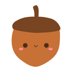 cute acorn vector