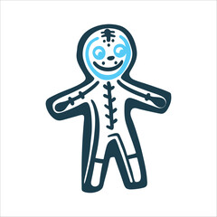 Innocents' Day Paper Doll Prank Figure Día de los Santos Inocentes April Fools Day Paper doll monigote prank figure in solid gray or red