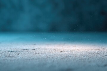 Soft blue tones create serene atmosphere, highlighting subtle te