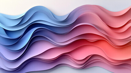 Fototapeta premium Colorful abstract waves gradient background design