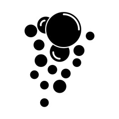 Bubbles icon. Soap foam, fizzy drink, oxygen bubble pictogram symbol template for graphic and web design collection logo vector illustration