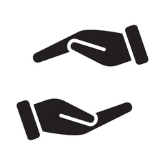 hands gives and receive icon vector illustration, eps 10