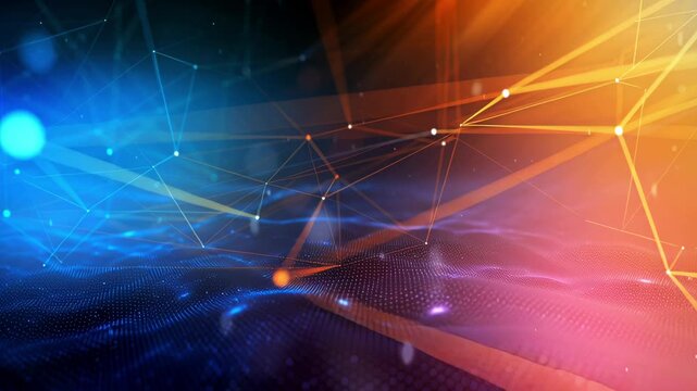 Technology data background with light flares and smooth gradients