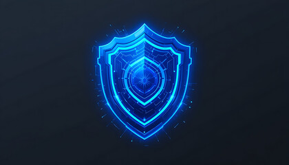 Fototapeta premium Cyber Shield Protection and Data Security Depiction Showcasing Advanced Cybersecurity Technologies, Encrypted Information Management, Threat Detection, Secure Network Infrastructure, and Data Security