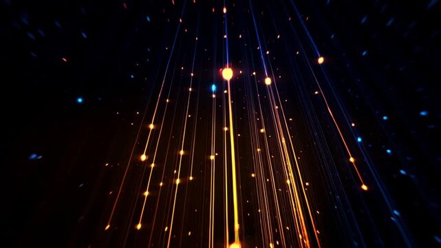 Futuristic digital backdrop featuring gradients and glowing flares