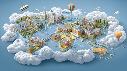 Innovative Educational Software Poster for Global Scool Collaboration