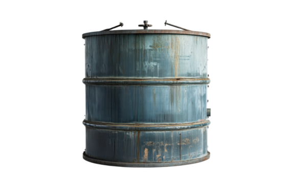 Cistern tank on white background,png
