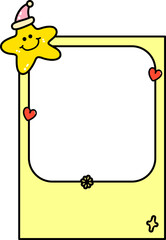 Cute Star Polaroid Frame