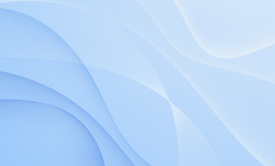 Abstract blue wave background with smooth light curves and gradient design