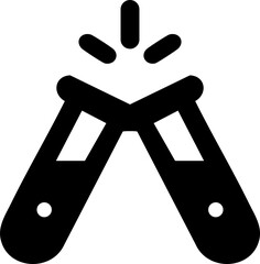 Chemistry Tube Icon for Lab Experiments